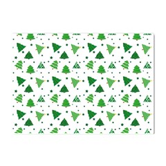 Christmas Trees Pattern Design Pattern Crystal Sticker (a4) by Amaryn4rt