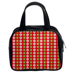 Festive Pattern Christmas Holiday Classic Handbag (two Sides) by Amaryn4rt