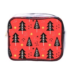 Christmas Christmas Tree Pattern Mini Toiletries Bag (one Side) by Amaryn4rt