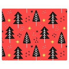 Christmas Christmas Tree Pattern Two Sides Premium Plush Fleece Blanket (medium) by Amaryn4rt