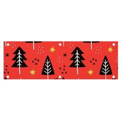 Christmas Christmas Tree Pattern Banner And Sign 6  X 2  by Amaryn4rt