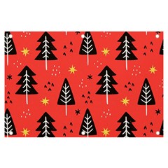 Christmas Christmas Tree Pattern Banner And Sign 6  X 4  by Amaryn4rt