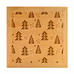 Christmas Christmas Tree Pattern Wood Photo Frame Cube by Amaryn4rt