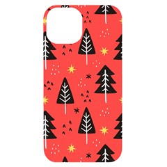 Christmas Christmas Tree Pattern Iphone 14 Black Uv Print Case by Amaryn4rt