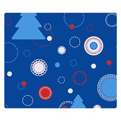 Christmas Pattern Tree Design Premium Plush Fleece Blanket (small) by Amaryn4rt