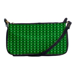 Green Christmas Tree Pattern Background Shoulder Clutch Bag by Amaryn4rt