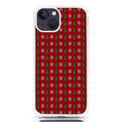 Snowflake Christmas Tree Pattern Iphone 13 Tpu Uv Print Case by Amaryn4rt