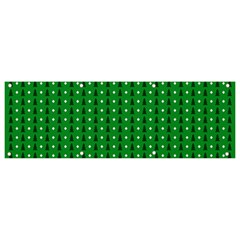 Green Christmas Tree Pattern Background Banner And Sign 9  X 3  by Amaryn4rt