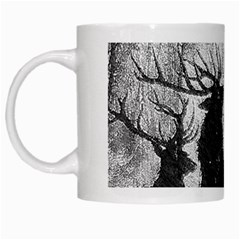 Stag-deer-forest-winter-christmas White Mug by Amaryn4rt