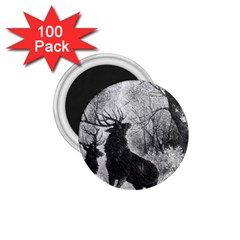 Stag-deer-forest-winter-christmas 1 75  Magnets (100 Pack)  by Amaryn4rt