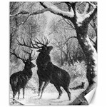 Stag-deer-forest-winter-christmas Canvas 20  x 24  19.57 x23.15  Canvas - 1