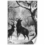 Stag-deer-forest-winter-christmas Canvas 20  x 30  19.62 x28.9  Canvas - 1