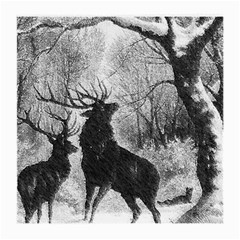 Stag-deer-forest-winter-christmas Medium Glasses Cloth by Amaryn4rt