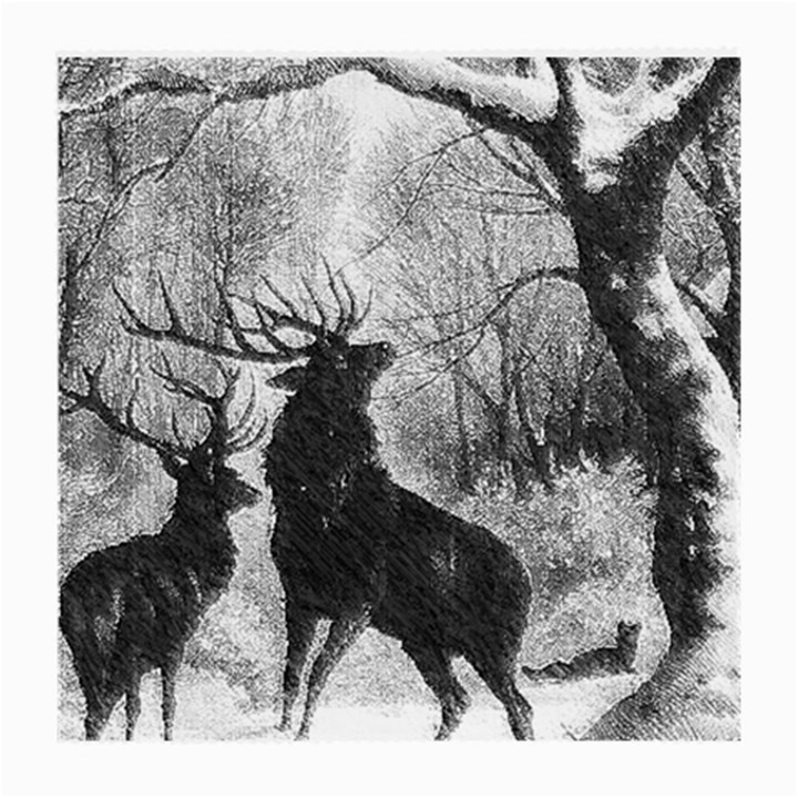 Stag-deer-forest-winter-christmas Medium Glasses Cloth (2 Sides)