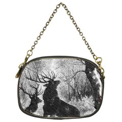 Stag-deer-forest-winter-christmas Chain Purse (one Side) by Amaryn4rt