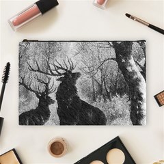 Stag-deer-forest-winter-christmas Cosmetic Bag (large) by Amaryn4rt