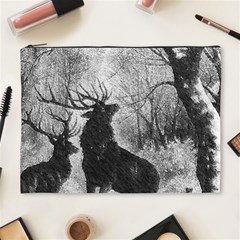 Stag-deer-forest-winter-christmas Cosmetic Bag (xl) by Amaryn4rt