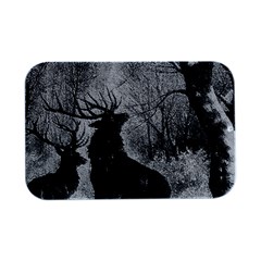 Stag-deer-forest-winter-christmas Open Lid Metal Box (silver)   by Amaryn4rt