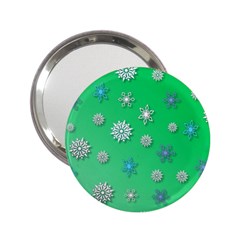 Snowflakes-winter-christmas-overlay 2 25  Handbag Mirrors by Amaryn4rt