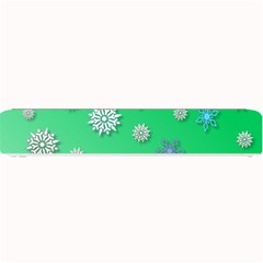 Snowflakes-winter-christmas-overlay Small Bar Mat by Amaryn4rt