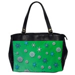 Snowflakes-winter-christmas-overlay Oversize Office Handbag Front