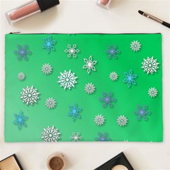 Snowflakes-winter-christmas-overlay Cosmetic Bag (xxl) by Amaryn4rt