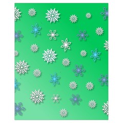 Snowflakes-winter-christmas-overlay Drawstring Bag (small) by Amaryn4rt