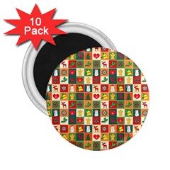 Pattern-christmas-patterns 2 25  Magnets (10 Pack)  by Amaryn4rt