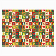 Pattern-christmas-patterns Large Glasses Cloth by Amaryn4rt