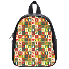 Pattern-christmas-patterns School Bag (small) by Amaryn4rt