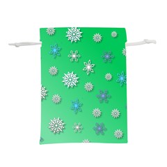 Snowflakes-winter-christmas-overlay Lightweight Drawstring Pouch (s) by Amaryn4rt