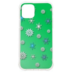 Snowflakes-winter-christmas-overlay Iphone 12/12 Pro Tpu Uv Print Case by Amaryn4rt