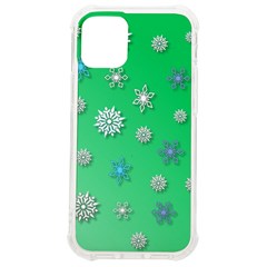 Snowflakes-winter-christmas-overlay Iphone 12 Mini Tpu Uv Print Case	 by Amaryn4rt