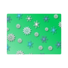 Snowflakes-winter-christmas-overlay Premium Plush Fleece Blanket (mini) by Amaryn4rt