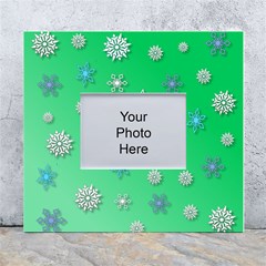 Snowflakes-winter-christmas-overlay White Wall Photo Frame 5  X 7  by Amaryn4rt