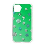 Snowflakes-winter-christmas-overlay iPhone 11 TPU UV Print Case Front