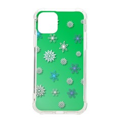 Snowflakes-winter-christmas-overlay Iphone 11 Pro 5 8 Inch Tpu Uv Print Case by Amaryn4rt