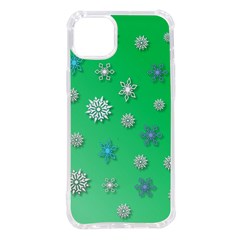 Snowflakes-winter-christmas-overlay Iphone 14 Plus Tpu Uv Print Case by Amaryn4rt