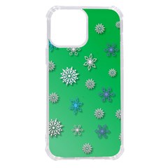 Snowflakes-winter-christmas-overlay Iphone 13 Pro Max Tpu Uv Print Case by Amaryn4rt