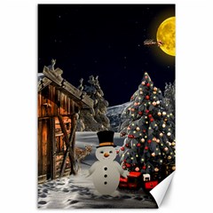 Christmas-landscape Canvas 24  X 36  by Amaryn4rt