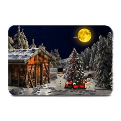 Christmas-landscape Plate Mats by Amaryn4rt