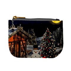 Christmas-landscape Mini Coin Purse by Amaryn4rt