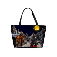 Christmas-landscape Classic Shoulder Handbag by Amaryn4rt