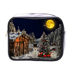 Christmas-landscape Mini Toiletries Bag (one Side) by Amaryn4rt