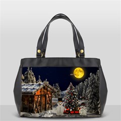 Christmas-landscape Oversize Office Handbag by Amaryn4rt