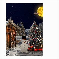 Christmas-landscape Small Garden Flag (two Sides) by Amaryn4rt