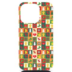 Pattern-christmas-patterns Iphone 14 Pro Black Uv Print Case by Amaryn4rt