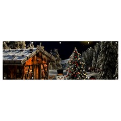 Christmas-landscape Banner And Sign 12  X 4  by Amaryn4rt