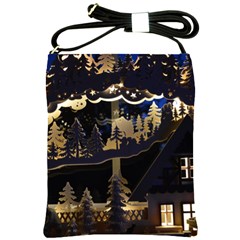 Christmas-advent-candle-arches Shoulder Sling Bag by Amaryn4rt