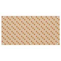 Christmas-wrapping-paper Banner And Sign 4  X 2  by Amaryn4rt